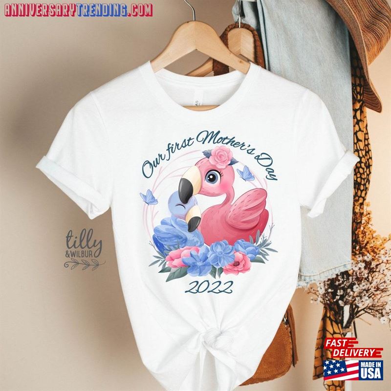 Our First Mother’s Day 2023 Matching Outfits And Baby T-Shirt Unisex – Bipubunny Store