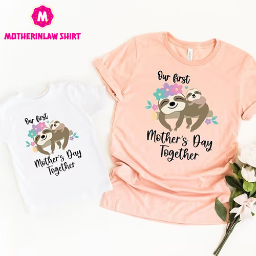 Our First Mother’s Day Shirt, Mothers Day Matching Shirt, Mother’s Day Mommy And Baby Outfit, Mother’s Day Gift