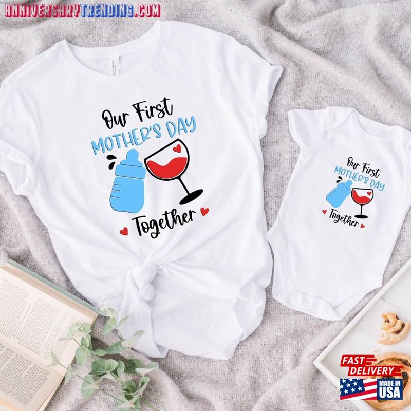 Our First Mother’s Day Shirt Mothers Matching Hoodie Classic -Bipubunny Store