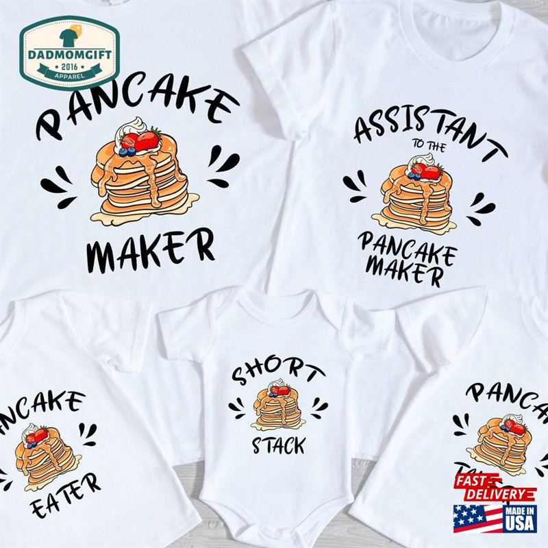 Pancakes Shirt Matching Dad Son Tee T-Shirt Unisex