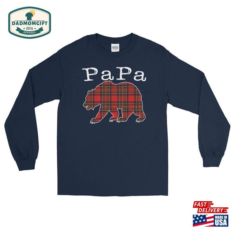 Papa Bear Best Dad Long Sleeve T-Shirt Classic