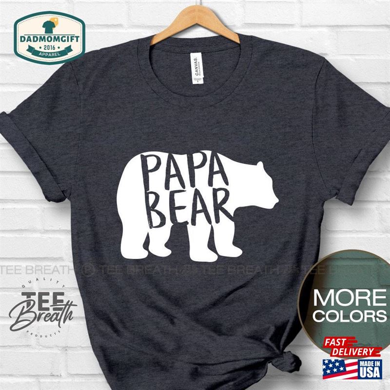 Papa Bear Shirt Father’s Day Gift Hoodie Unisex