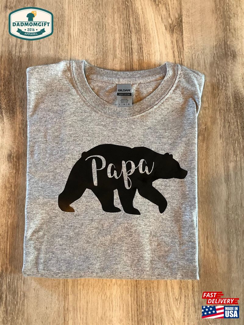 Papa Bear Tshirt Montana T-Shirt Unisex Classic