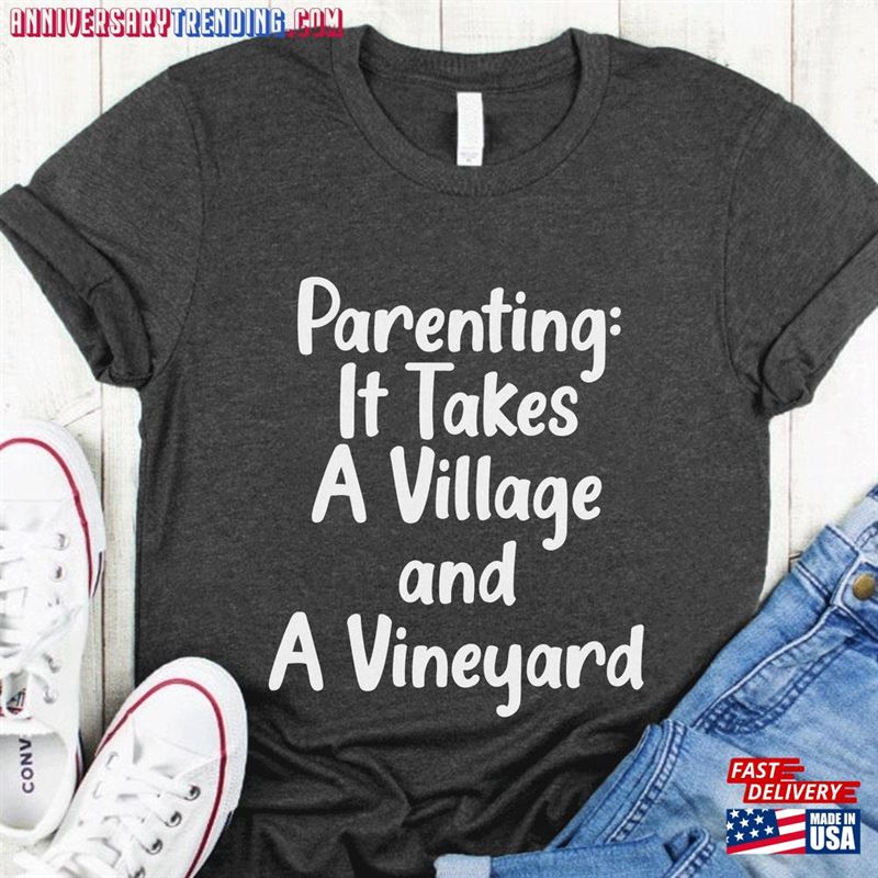 Parenting It Takes Funny Printed Personalized T-Shirt Graphic Unisex Tee Couple Hoodie Classic -Bipubunny Store