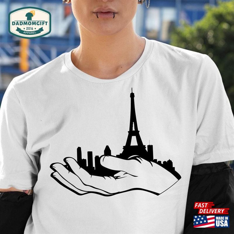 Paris Eiffel Tower Shirt Skyline Lover Gift Classic Sweatshirt