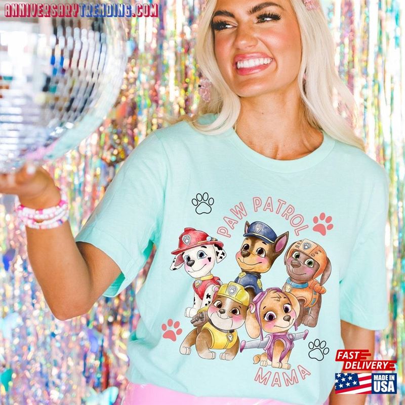 Patrol Dog Mama Shirt Paw Unique For Mom Classic Hoodie – Bipubunny Store