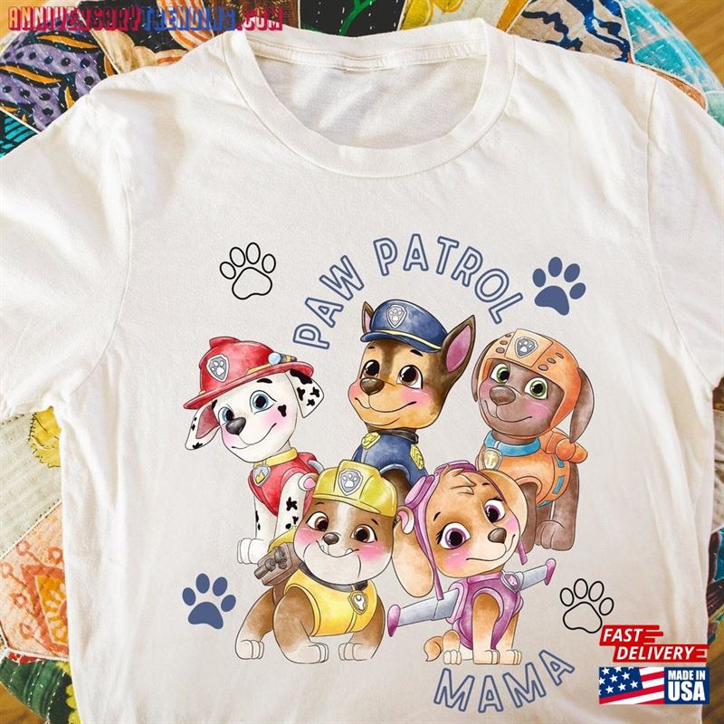 Patrol Dog Mama Shirt Paw Unique For Mom Classic Hoodie – Bipubunny Store