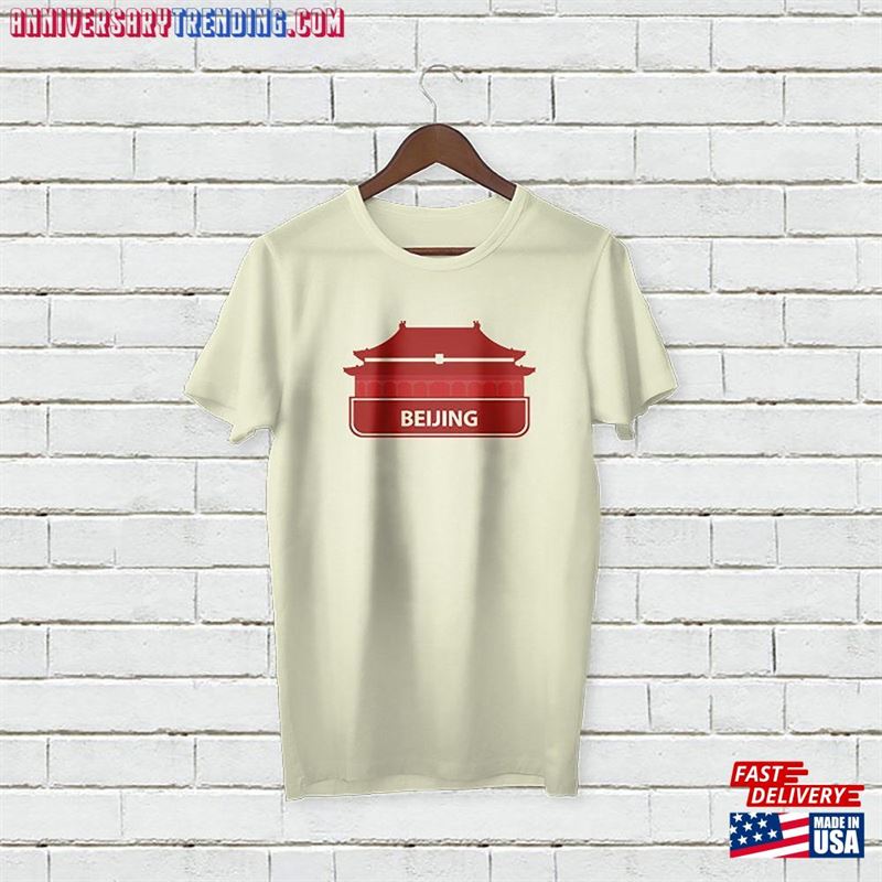 Personalised Add Name Text City Beijing T-Shirt Classic – Bipubunny Store