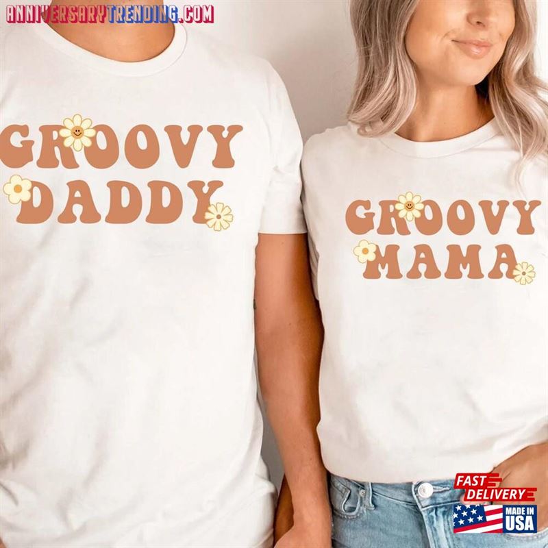 Personalized Groovy Family Shirts Two Shirt Mama Hoodie Unisex – Bipubunny Store