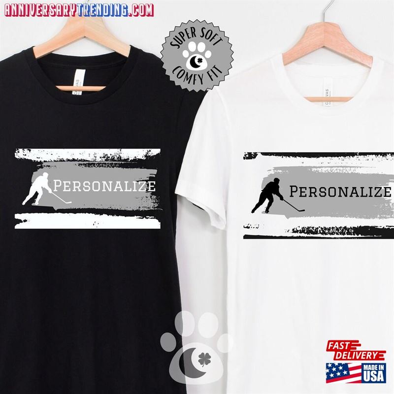 Personalized Hockey Shirt Unisex T-Shirt – Bipubunny Store