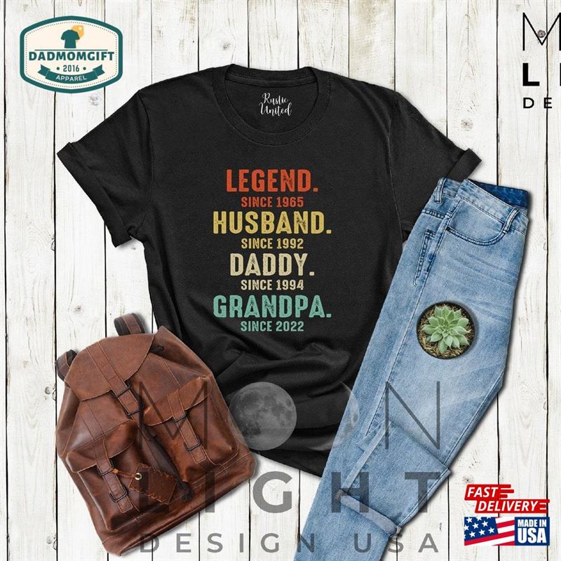 Personalized Legend Husband Daddy Grandpa Shirt Father’s Day Gift T-Shirt Hoodie