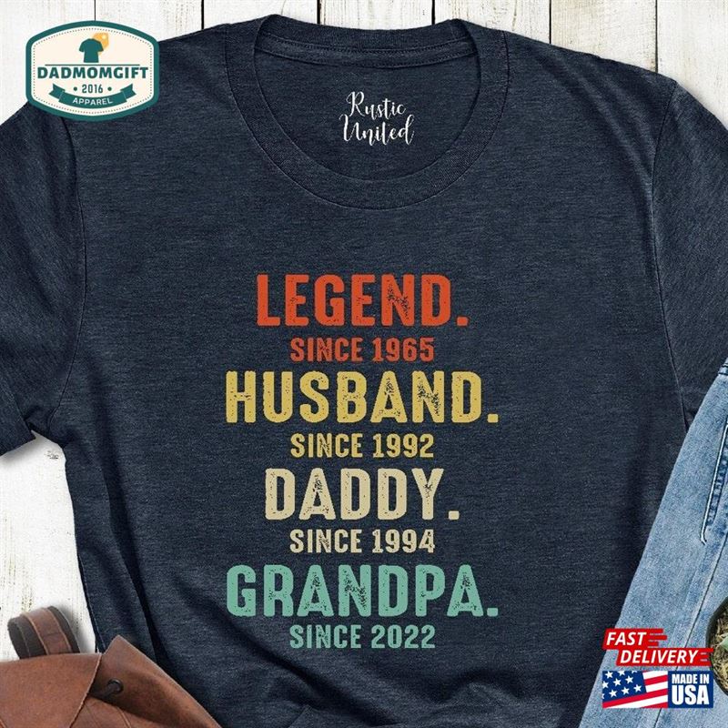 Personalized Legend Husband Daddy Grandpa Shirt Father’s Day Gift T-Shirt Hoodie