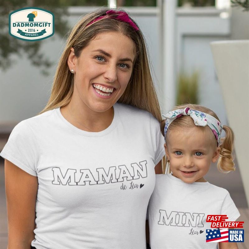 Personalized Mini Mom T Shirt And Kid T-Shirt Hoodie