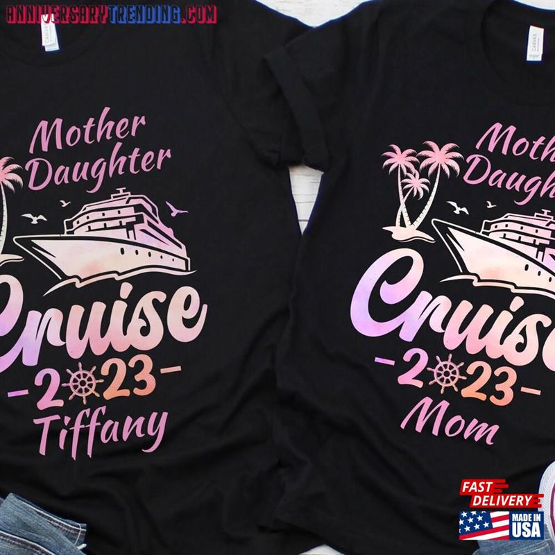 Personalized Mother Daughter Cruise Shirts Gift For Mom Birthday Custom Family Shirt Classic T-Shirt – Bipubunny Store