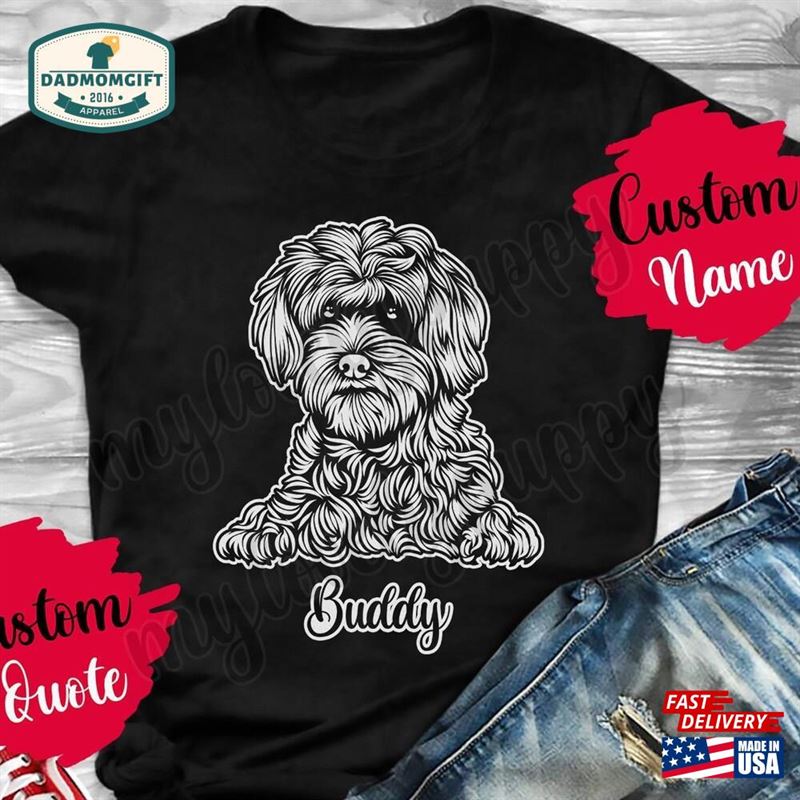 Personalized Schnoodle Dog Mom Dad T-Shirt Women Men Gifts Mommy Daddy Unisex Sweatshirt