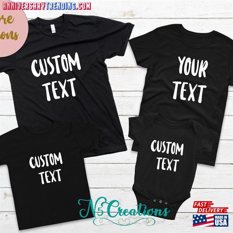 Personalized T-Shirt Custom Shirt Shirts Classic -Bipubunny Store