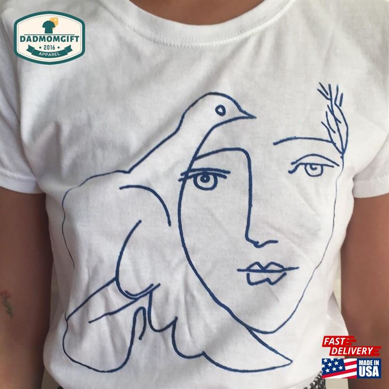 Picasso Dove And Woman T Shirt Mens Womens Art Soft Cotton Print Tee Sweatshirt Unisex