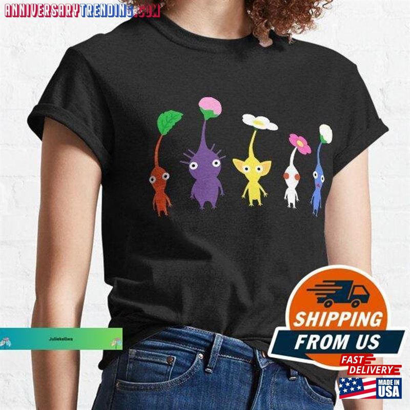 Pikmin Shirt Cute T-Shirt Game Sweatshirt Hoodie -Bipubunny Store