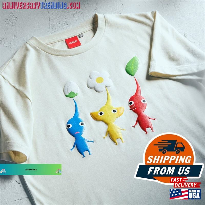 Pikmin Shirt T-Shirt Video Game Hoodie Classic -Bipubunny Store