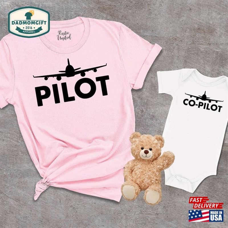 Pilot Co Shirt Father And Son Matching Shirts Unisex Classic