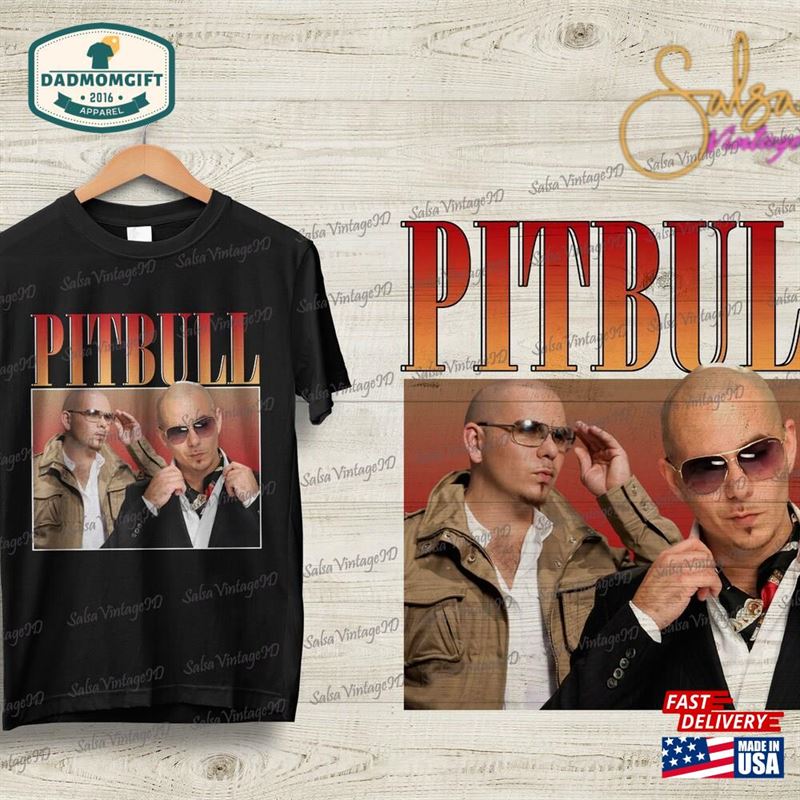 Pitbull Shirt Hip Hop Vintage 90S Sweatshirt Unisex