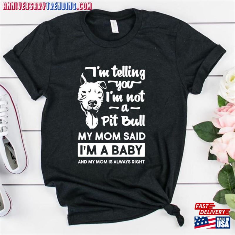 Pitbull Shirt Pit Bull T Mom Classic Hoodie – Bipubunny Store