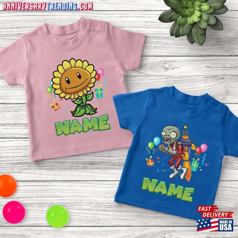 Plants Vs Zombies Characters Group Shirt And Family Hoodie Unisex -Bipubunny Store