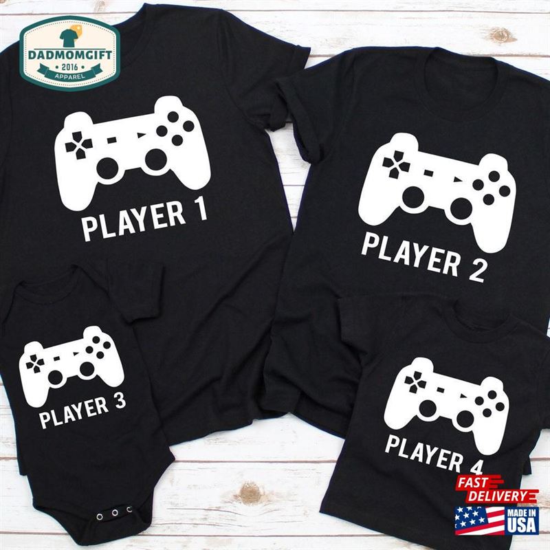 Player 1 2 Matching Shirt T-Shirt Classic