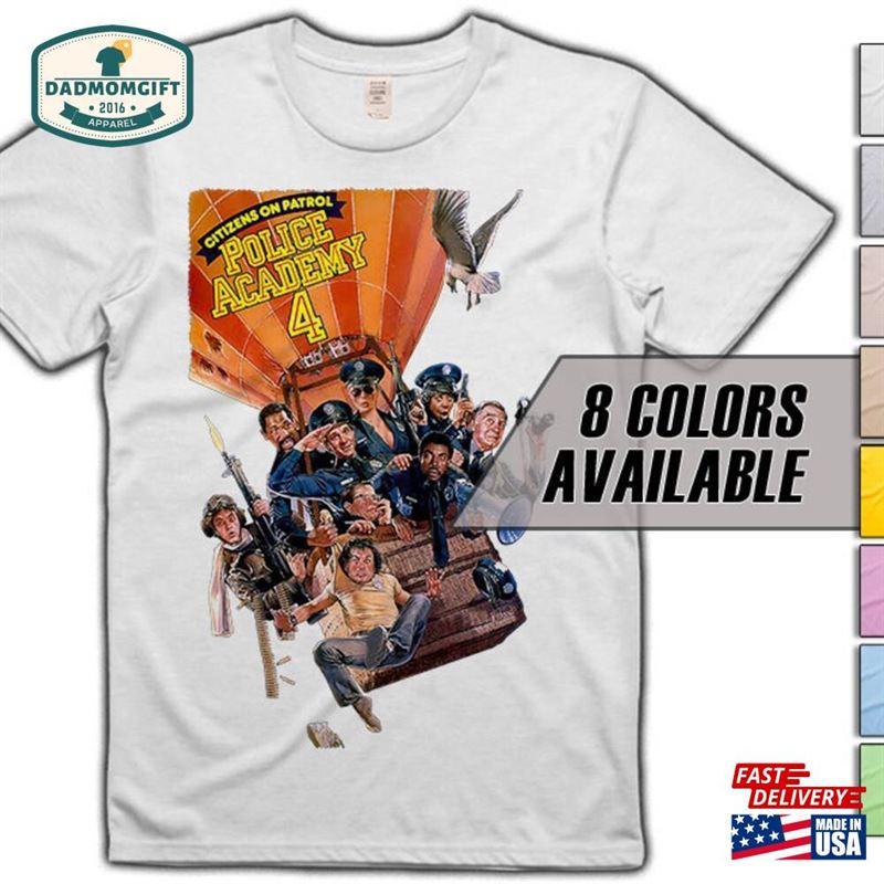 Police Academy 4 Movie T-Shirt 8 Colors Sizes S 5Xl Vintage Look Soft Cotton Sweatshirt Classic