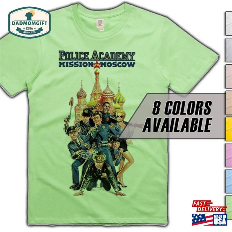 Police Academy Mission To Moscow Movie T-Shirt 8 Colors Sizes S 5Xl Vintage Look Soft Cotton Sweatshirt Classic