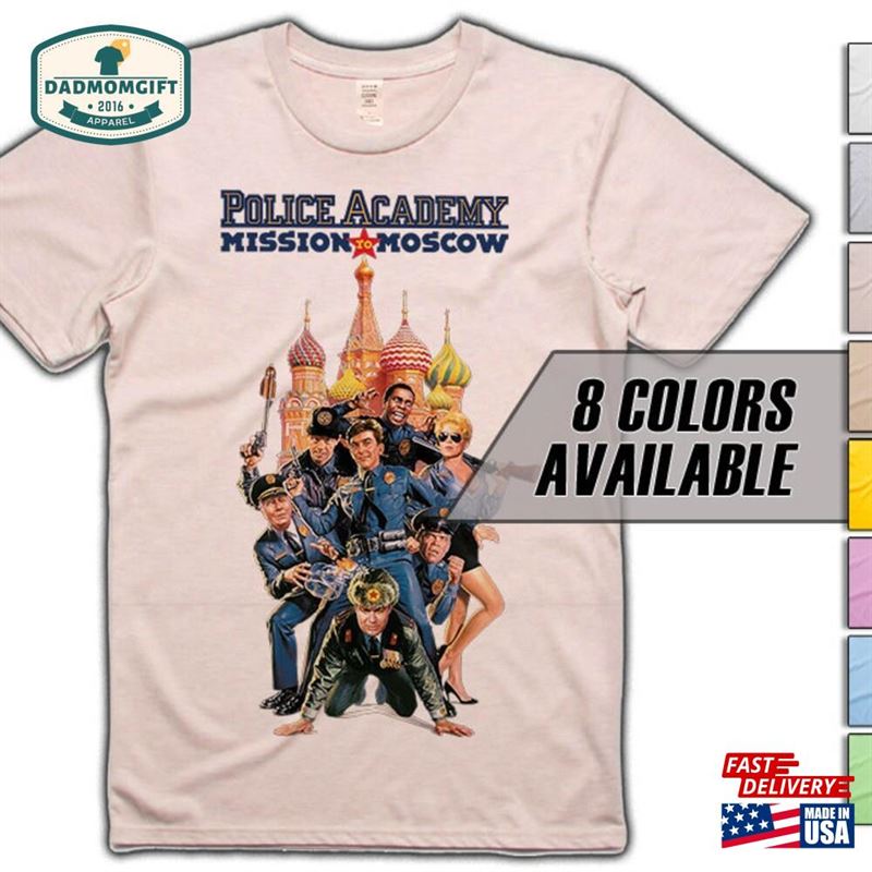 Police Academy Mission To Moscow Movie T-Shirt 8 Colors Sizes S 5Xl Vintage Look Soft Cotton Sweatshirt Classic