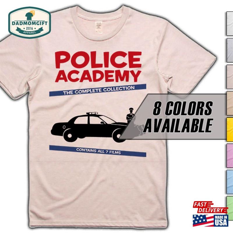 Police Academy V1 Movie T-Shirt 8 Colors Sizes S 5Xl Vintage Look Soft Cotton Sweatshirt Hoodie
