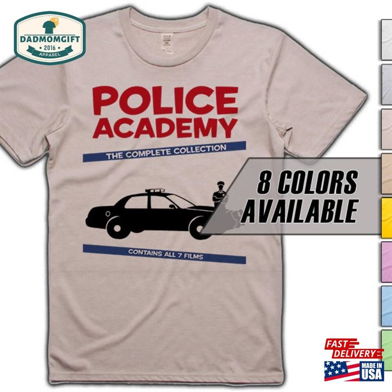 Police Academy V1 Movie T-Shirt 8 Colors Sizes S 5Xl Vintage Look Soft Cotton Sweatshirt Hoodie