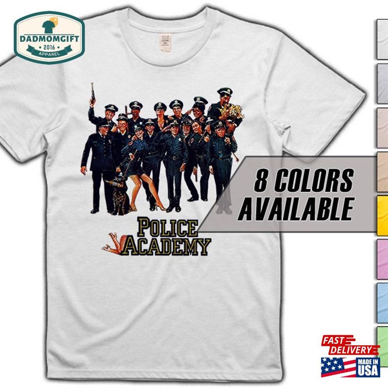 Police Academy V2 Movie T-Shirt 8 Colors Sizes S 5Xl Vintage Look Soft Cotton Unisex Police Academy V2 Movie T-Shirt 8 Colors Sizes S 5Xl Vintage Look Soft Cotton Unisex