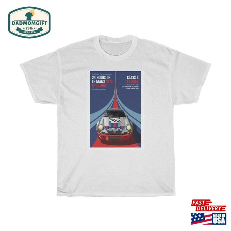 Porsche Martini Racing T Shirt Tee Car T-Shirt Guy Gift Unisex Sweatshirt