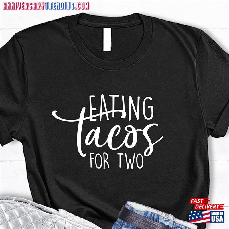 Pregnancy Announcement Eating For Two Shirt Mother T-Shirt Classic – Bipubunny Store