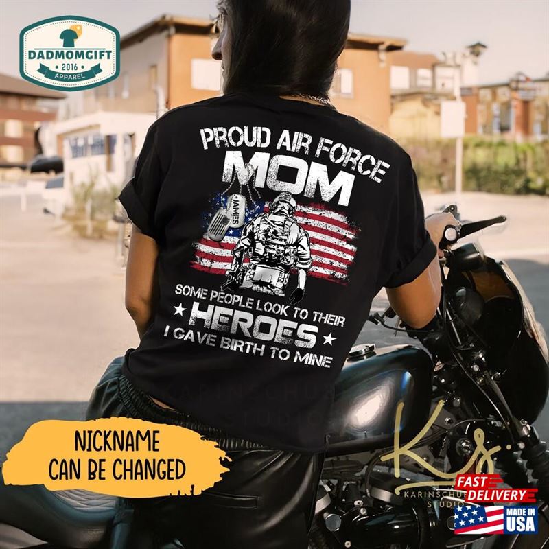 Proud Air Force Dad Mom Shirts Family T-Shirt Unisex