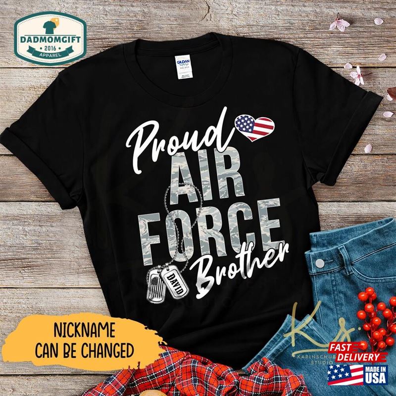 Proud Air Force Mom Dad Shirt Family Classic Hoodie