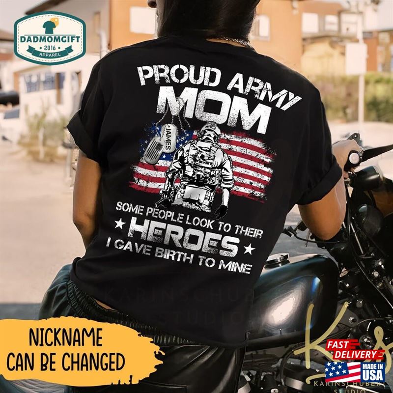 Proud Army Mom Shirt Us Matching Family Shirts Sweatshirt Unisex