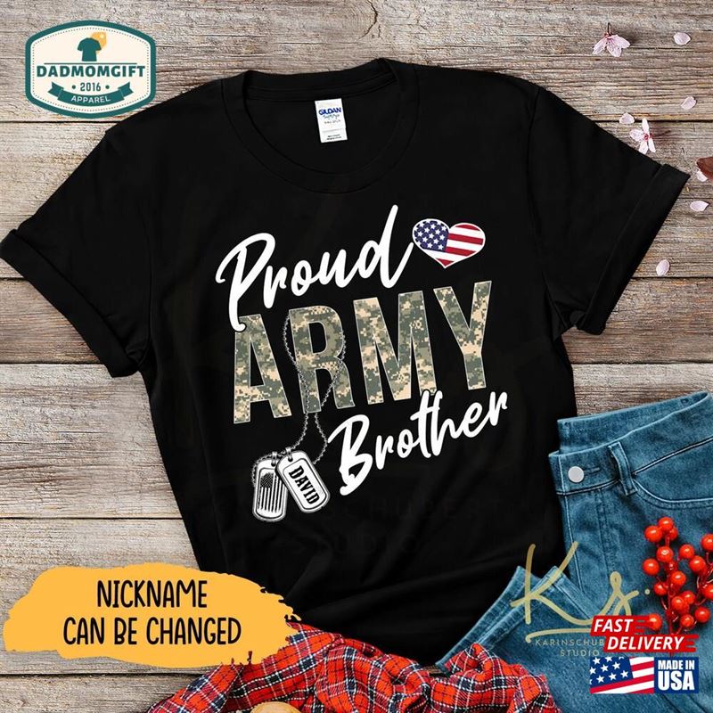 Proud Army Mom Shirts Dad Us Matching Family Hoodie Classic