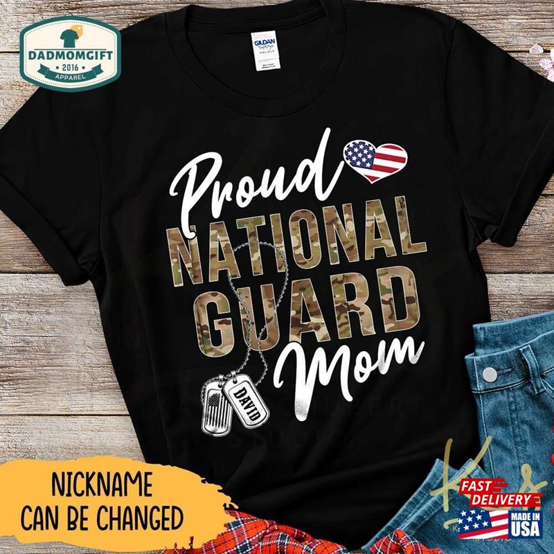 Proud National Guard Mom Dad Family T-Shirt Classic