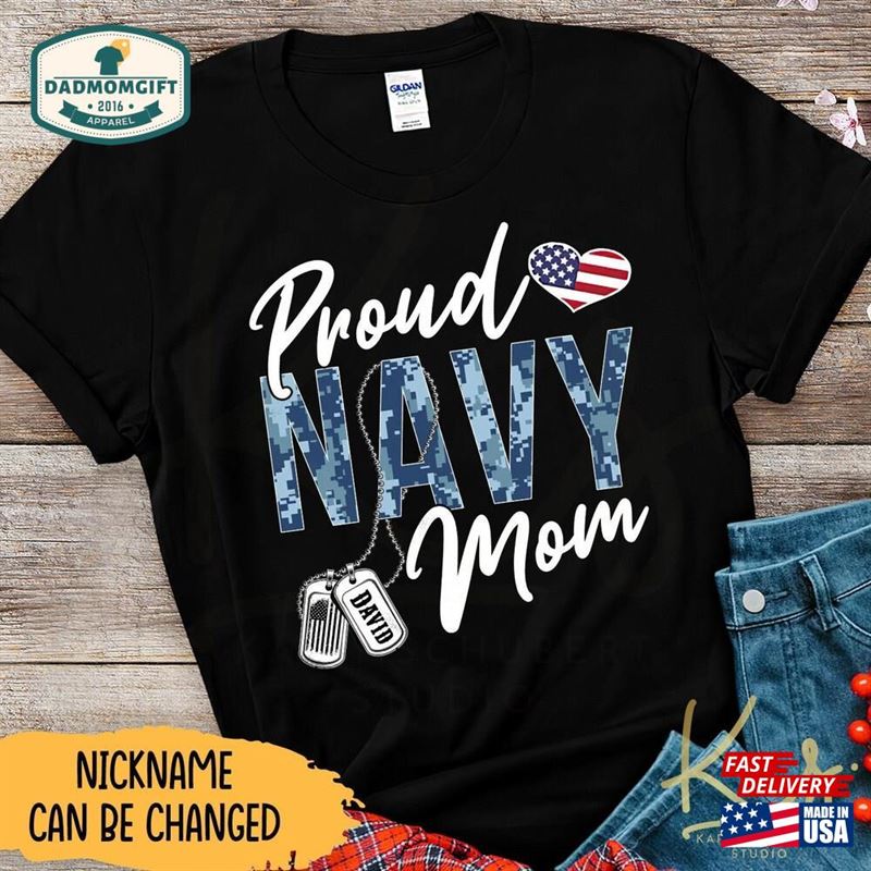 Proud Navy Mom Shirts Dad Custom Family Sweatshirt Hoodie