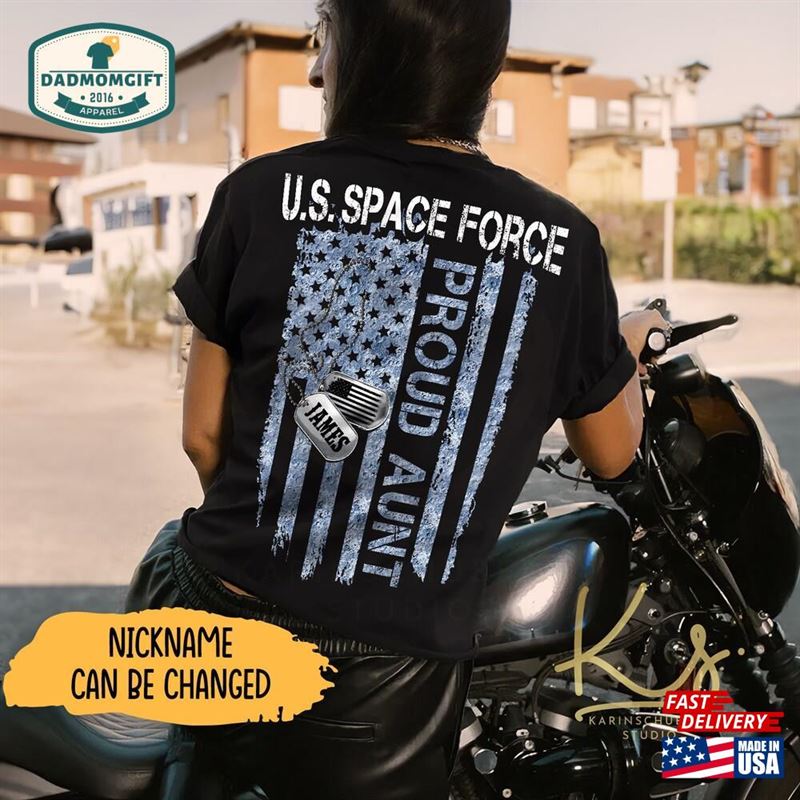 Proud Us Space Force Dad Shirt Family Shirts Hoodie Sweatshirt