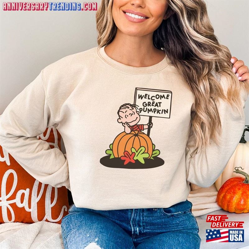 Pumpkin Patch Halloween Shirt Peanuts Nostalgic T-Shirt Classic Sweatshirt -Bipubunny Store