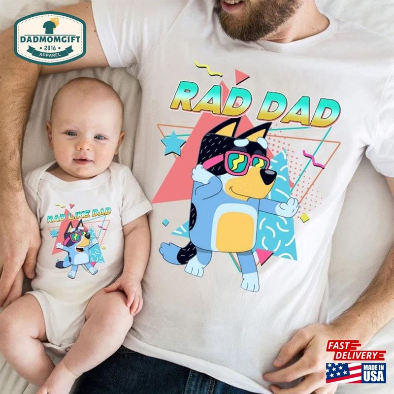 Rad Dad Bluey Shirt Like Sweatshirt Unisex