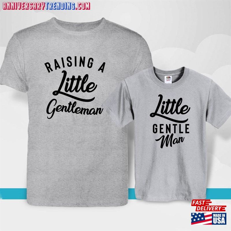 Raising A Little Gentleman Cute Baby Gift Hoodie Sweatshirt -Bipubunny Store