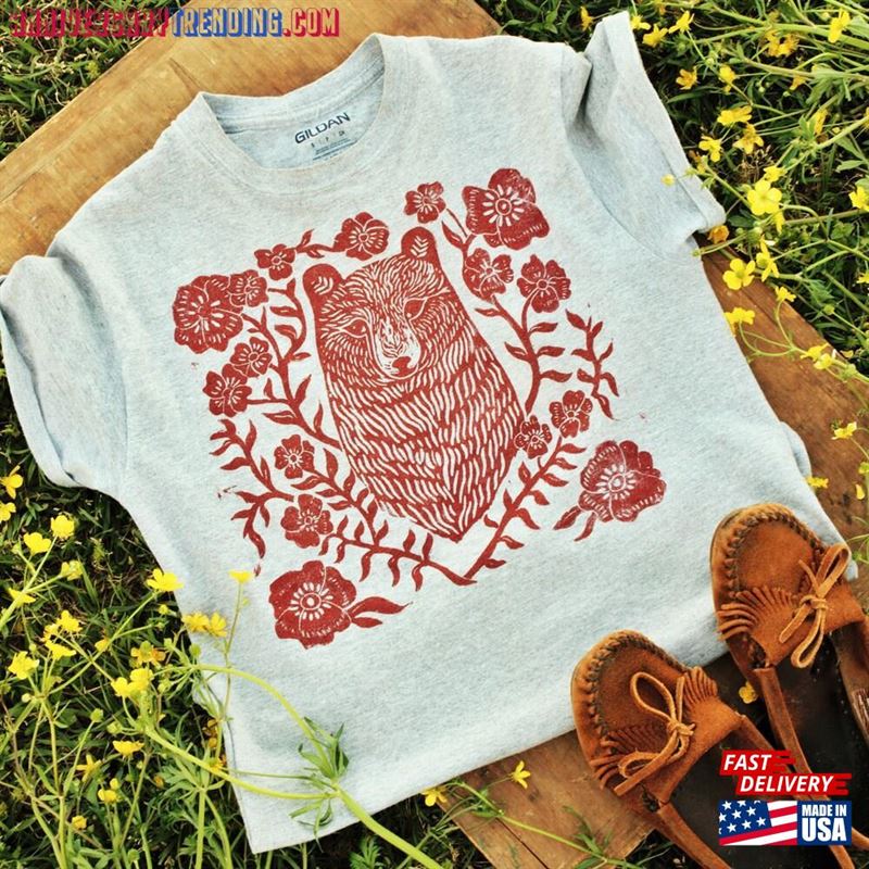 Red Quot Bearflower T-Shirt Unisex Sweatshirt – Bipubunny Store