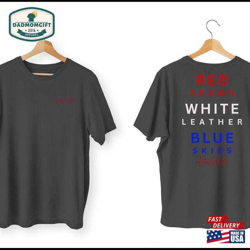 Red White Blue Baseball Lovers Unisex Tee T-Shirt