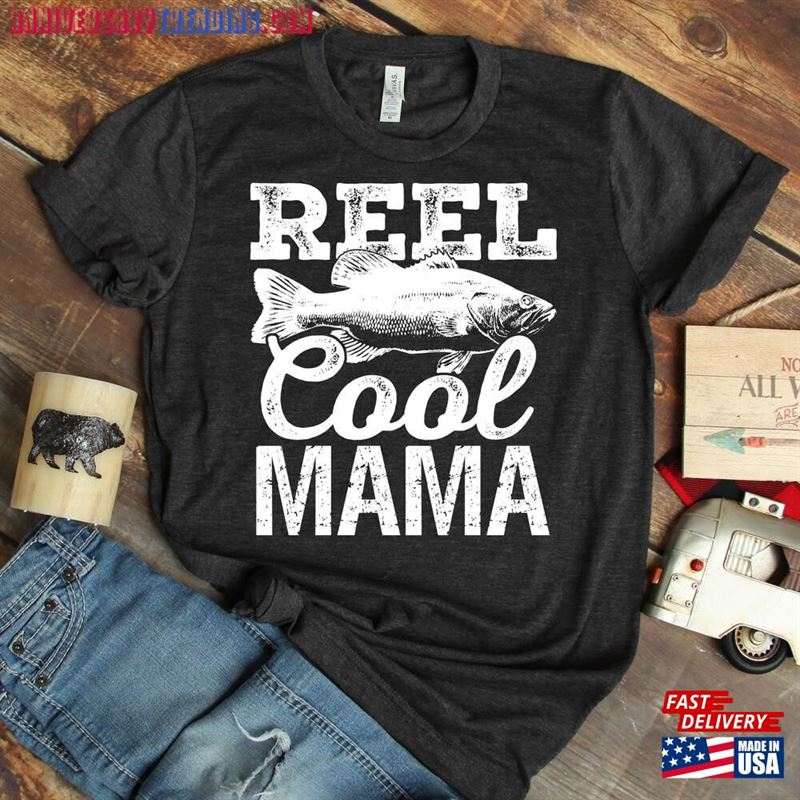 Reel Cool Mama Fishing T-Shirt Women’s Tee Unisex Classic – Bipubunny Store