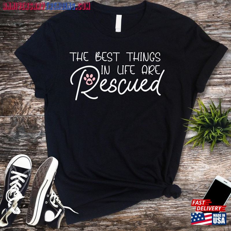 Rescue Dog Shirt Sweatshirt Unisex -Bipubunny Store